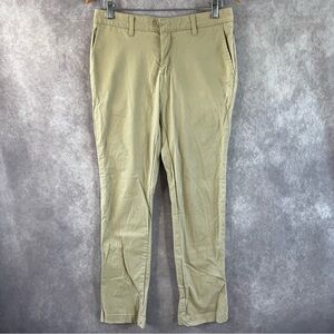 Dickies Slim Pants Women Sz 30 Tan Ankle Casual School Skater 4 Pocket Low Waist